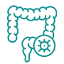 Icon symbolizing colorectal cancer research.