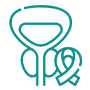Icon representing prostate cancer research.
