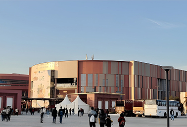 Convention centre venue hosting CPHI India 2025, a leading pharmaceutical exhibition bringing together global pharma manufacturers, suppliers, and innovators.