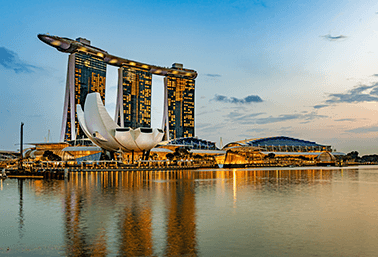 Marina Bay Sands skyline in Singapore, host city for ESMO Asia Congress 2025, a leading oncology conference for cancer research and clinical advances.